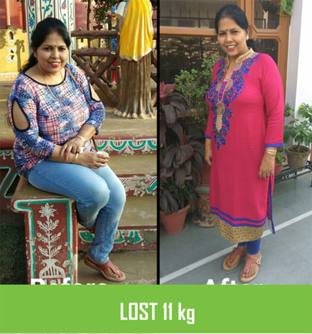 Radha Rani lost 11kgs weight