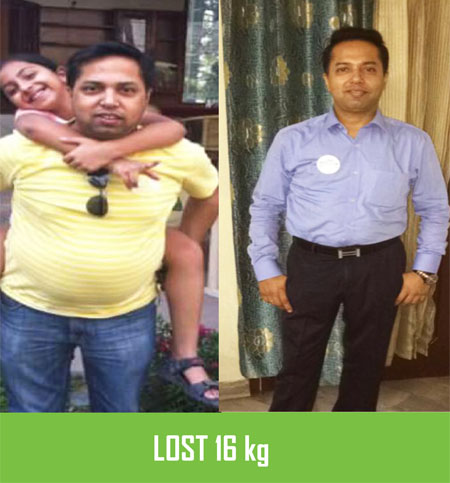 Rajinder lost 16kgs weight