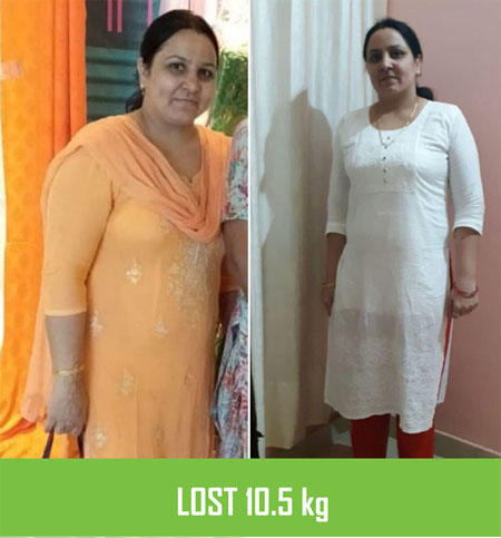 Reena lost weight 10.5kgs